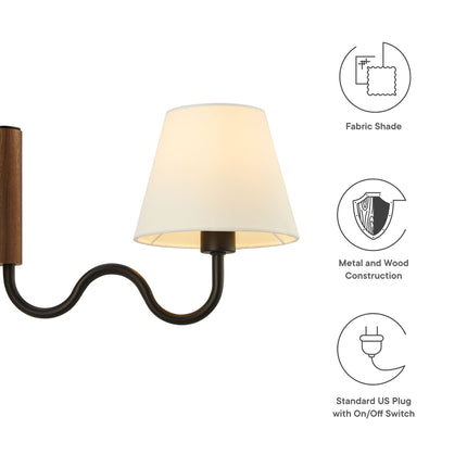 Modway EEI-6881 Sunlit Squiggle Arm Wall Sconce - Plaza Home Decor