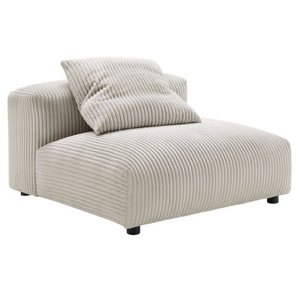 Modway EEI-7036 Solace 2-Piece Modular Corduroy Upholstered Sofa - Plaza Home Decor