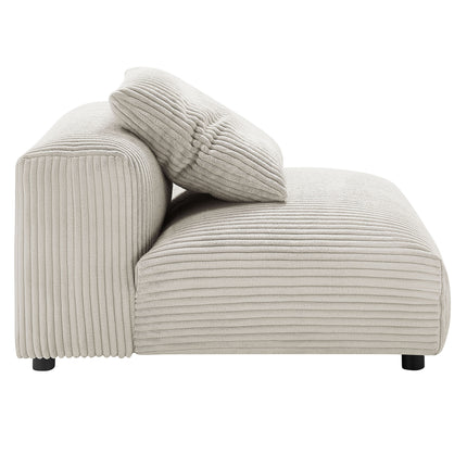 Modway EEI-6884 Solace Modular Corduroy Upholstered Armless Chair - Plaza Home Decor