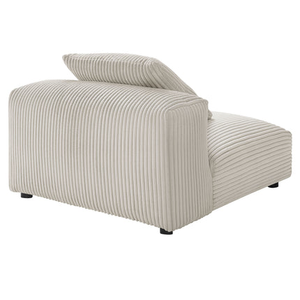Modway EEI-6884 Solace Modular Corduroy Upholstered Armless Chair - Plaza Home Decor
