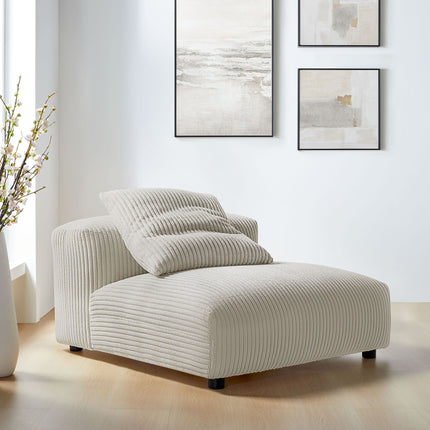 Modway EEI-6884 Solace Modular Corduroy Upholstered Armless Chair - Plaza Home Decor