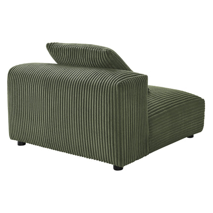 Modway EEI-6884 Solace Modular Corduroy Upholstered Armless Chair - Plaza Home Decor