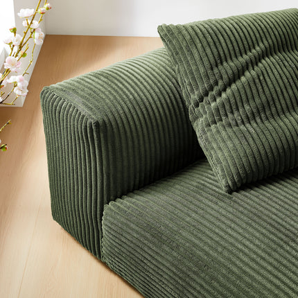 Modway EEI-6884 Solace Modular Corduroy Upholstered Armless Chair - Plaza Home Decor