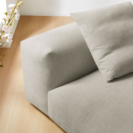 Modway EEI-6885 Solace Modular Upholstered Fabric Armless Chair - Plaza Home Decor