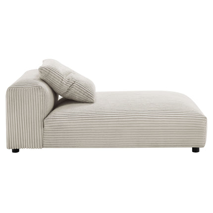 Modway EEI-7024 Solace 2-Piece Modular Corduroy Upholstered Sectional Sofa With Chaise - Plaza Home Decor