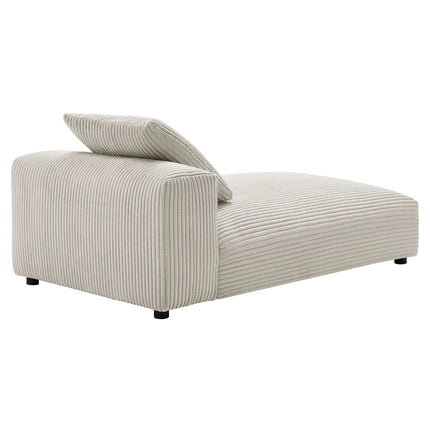 Modway EEI-6886 Solace Modular Corduroy Upholstered Armless Chaise Lounge Modway