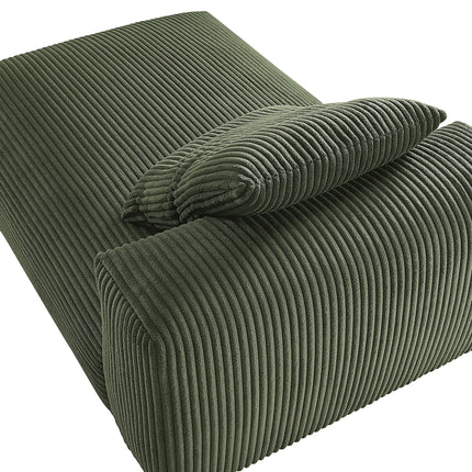 Modway EEI-6886 Solace Modular Corduroy Upholstered Armless Chaise Lounge Modway