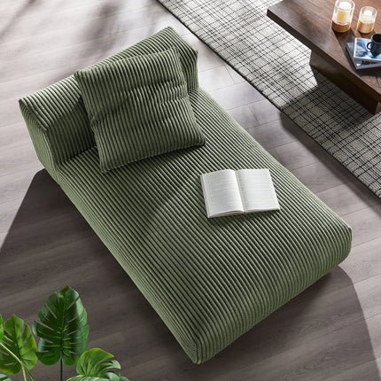 Modway EEI-6886 Solace Modular Corduroy Upholstered Armless Chaise Lounge Modway