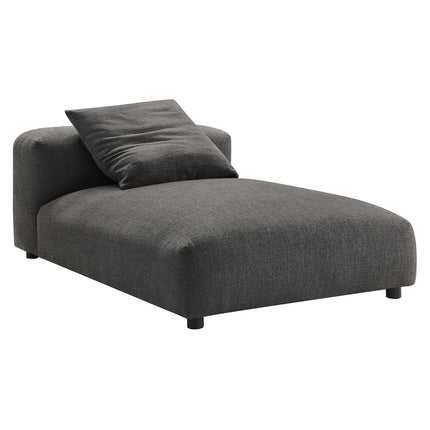 Modway EEI-7025 Solace 2-Piece Modular Upholstered Fabric Sectional Sofa With Chaise - Plaza Home Decor