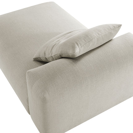 Modway EEI-6887 Solace Modular Upholstered Fabric Armless Chaise Lounge - Plaza Home Decor