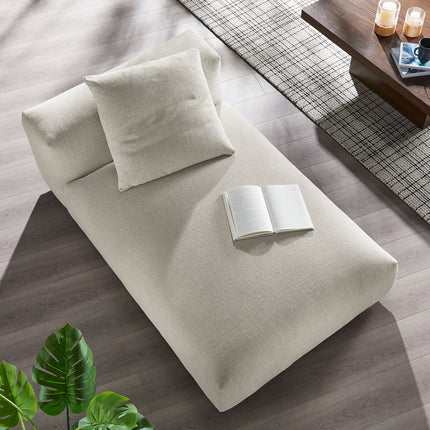 Modway EEI-6887 Solace Modular Upholstered Fabric Armless Chaise Lounge - Plaza Home Decor