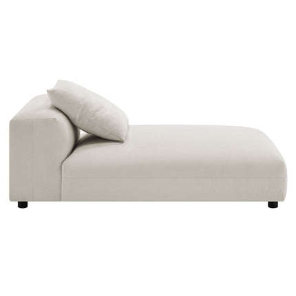 Modway EEI-7033 Solace 4-Piece Modular Upholstered Fabric Sectional Sofa With Ottoman - Plaza Home Decor
