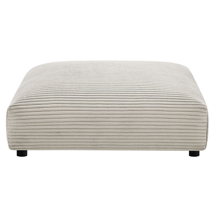 Modway EEI-7030 Solace Modular Corduroy Upholstered Armless Loveseat and Ottoman Set - Plaza Home Decor