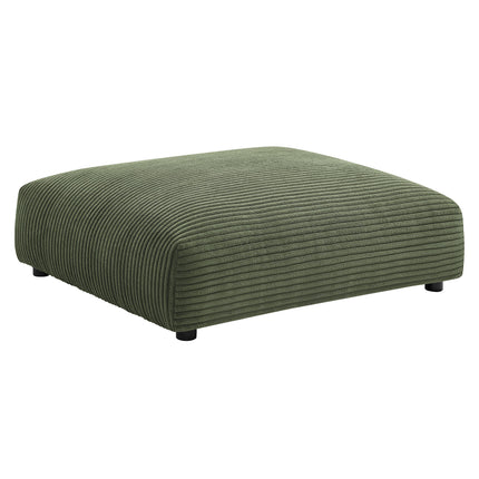 Modway EEI-7022 Solace Modular Corduroy Upholstered Armless Chair and Ottoman Set - Plaza Home Decor