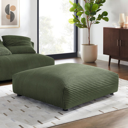 Modway EEI-6888 Solace Modular Corduroy Upholstered Ottoman - Plaza Home Decor