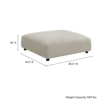 Modway EEI-6889 Solace Modular Upholstered Fabric Ottoman - Plaza Home Decor