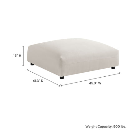 Modway EEI-6889 Solace Modular Upholstered Fabric Ottoman - Plaza Home Decor