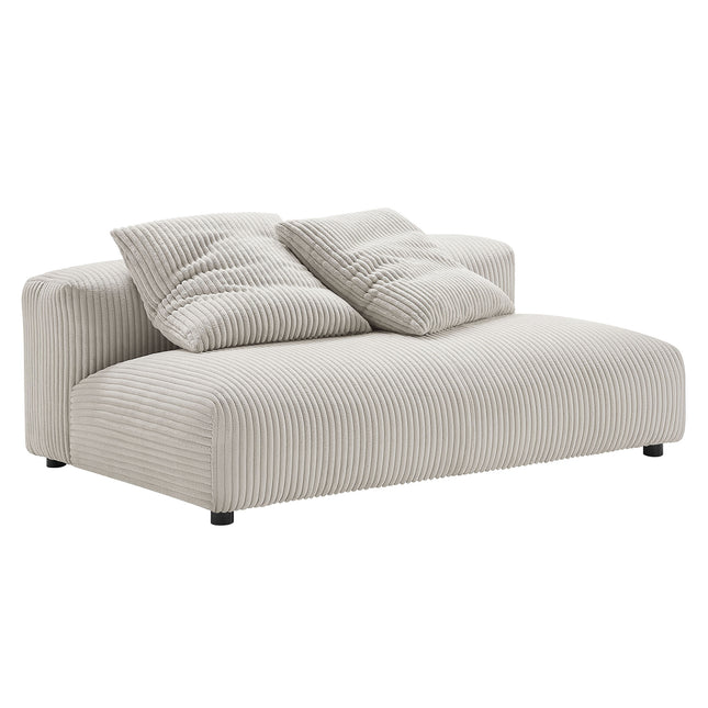 Modway EEI-6890 Solace Modular Corduroy Upholstered Armless Loveseat - Plaza Home Decor