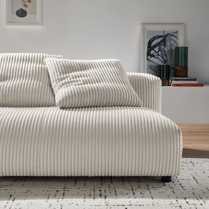 Modway EEI-6890 Solace Modular Corduroy Upholstered Armless Loveseat - Plaza Home Decor