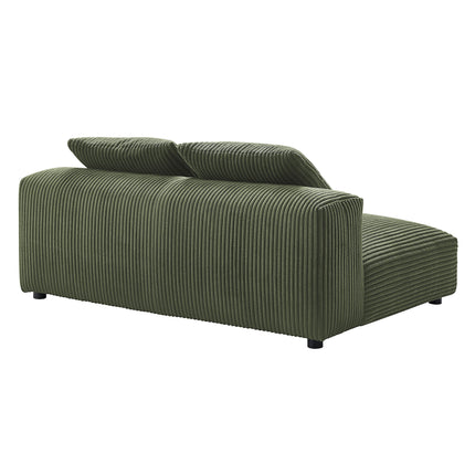 Modway EEI-6890 Solace Modular Corduroy Upholstered Armless Loveseat - Plaza Home Decor