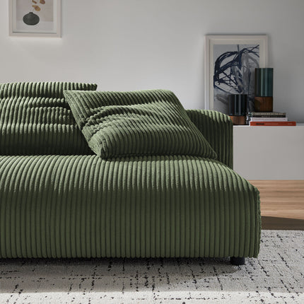 Modway EEI-6890 Solace Modular Corduroy Upholstered Armless Loveseat - Plaza Home Decor