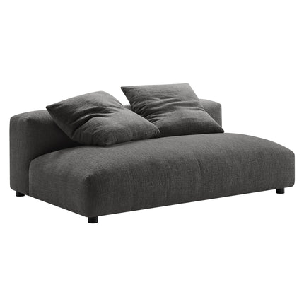 Modway EEI-6891 Solace Modular Upholstered Fabric Armless Loveseat - Plaza Home Decor