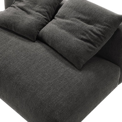 Modway EEI-6891 Solace Modular Upholstered Fabric Armless Loveseat - Plaza Home Decor