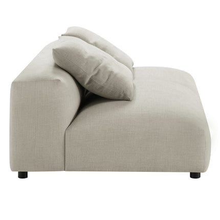 Modway EEI-7033 Solace 4-Piece Modular Upholstered Fabric Sectional Sofa With Ottoman - Plaza Home Decor