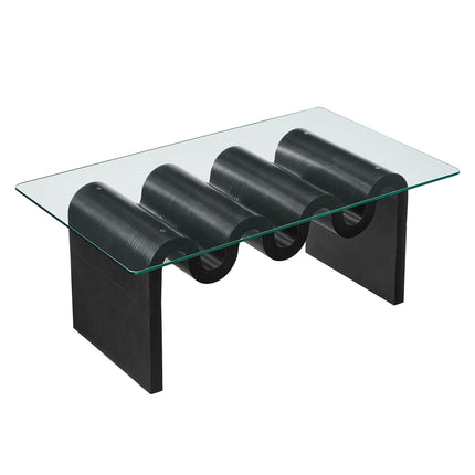 Modway EEI-6900 Ondine Glass Top Coffee Table Modway