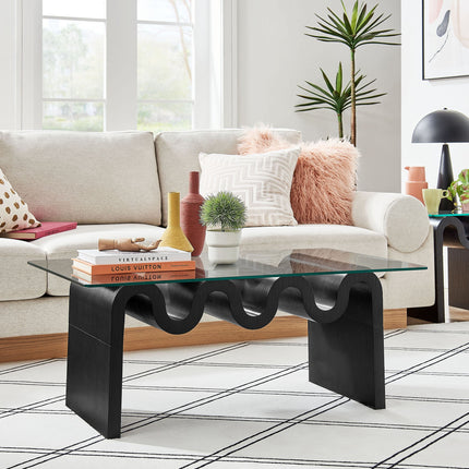 Modway EEI-6900 Ondine Glass Top Coffee Table Modway