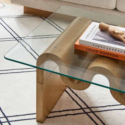 Modway EEI-6900 Ondine Glass Top Coffee Table Modway