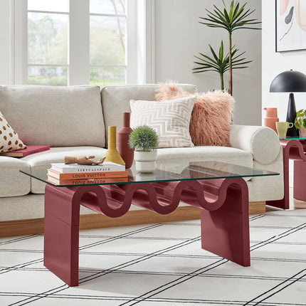Modway EEI-6900 Ondine Glass Top Coffee Table Modway
