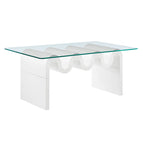 White / Glass Top