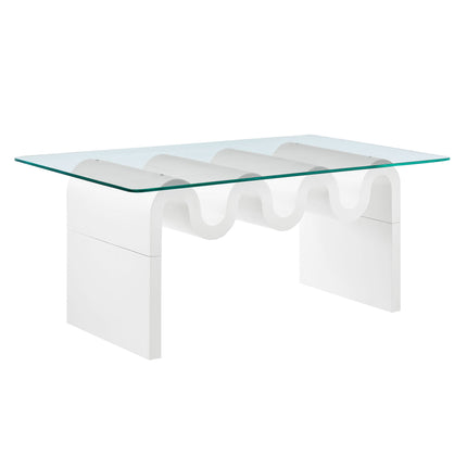 Modway EEI-6900 Ondine Glass Top Coffee Table Modway