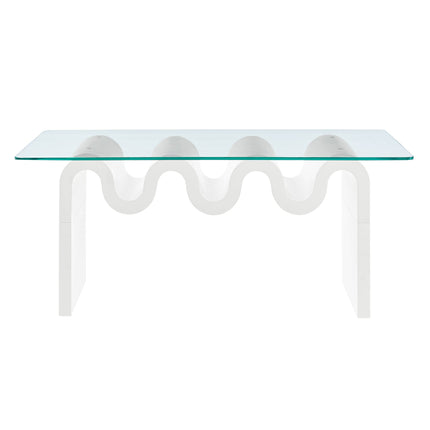 Modway EEI-6900 Ondine Glass Top Coffee Table Modway