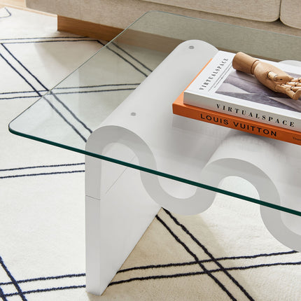 Modway EEI-6900 Ondine Glass Top Coffee Table Modway