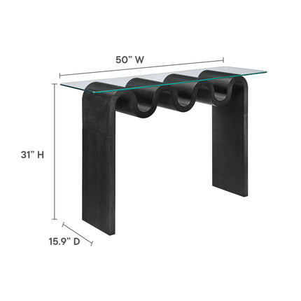 Modway EEI-6901 Ondine Glass Top 50" Console Table Modway