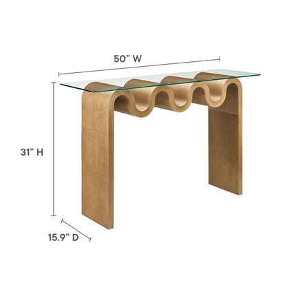 Modway EEI-6901 Ondine Glass Top 50" Console Table Modway