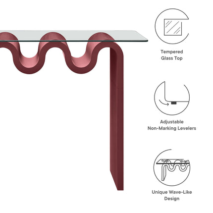 Modway EEI-6901 Ondine Glass Top 50" Console Table Modway