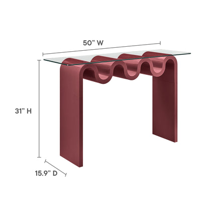 Modway EEI-6901 Ondine Glass Top 50" Console Table Modway
