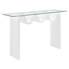 White / Glass Top