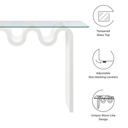 Modway EEI-6901 Ondine Glass Top 50" Console Table Modway