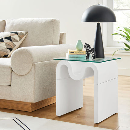 Modway EEI-6902 Ondine Glass Top Side Table Modway