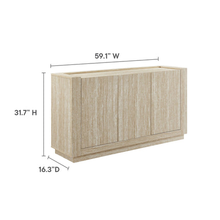 Modway EEI-6906 Hollis 59" Travertine Sideboard Modway