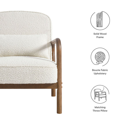 Modway EEI-6909 Charlie Boucle Upholstered Armchair Modway