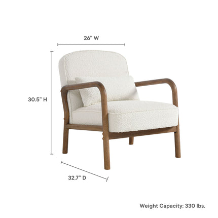 Modway EEI-6909 Charlie Boucle Upholstered Armchair Modway