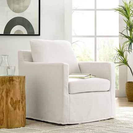 Modway EEI-6910 Serene Fabric Slipcovered Swivel Armchair Modway