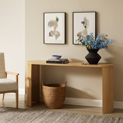 Modway EEI-6912 Aspect Oval Wood Entryway Console Table Modway