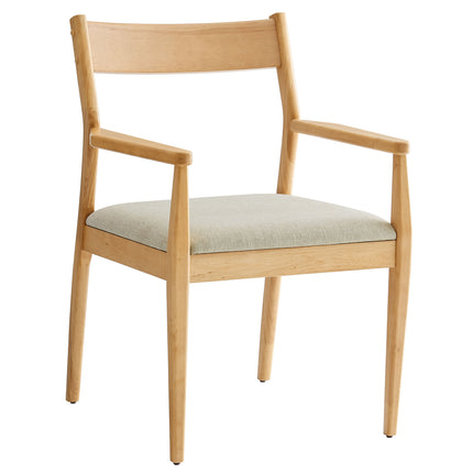 Modway EEI-6916 Solara Fabric Wood Dining Armchairs Set of 2 - Plaza Home Decor
