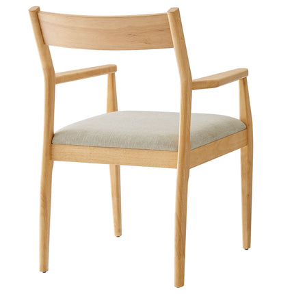 Modway EEI-6916 Solara Fabric Wood Dining Armchairs Set of 2 - Plaza Home Decor